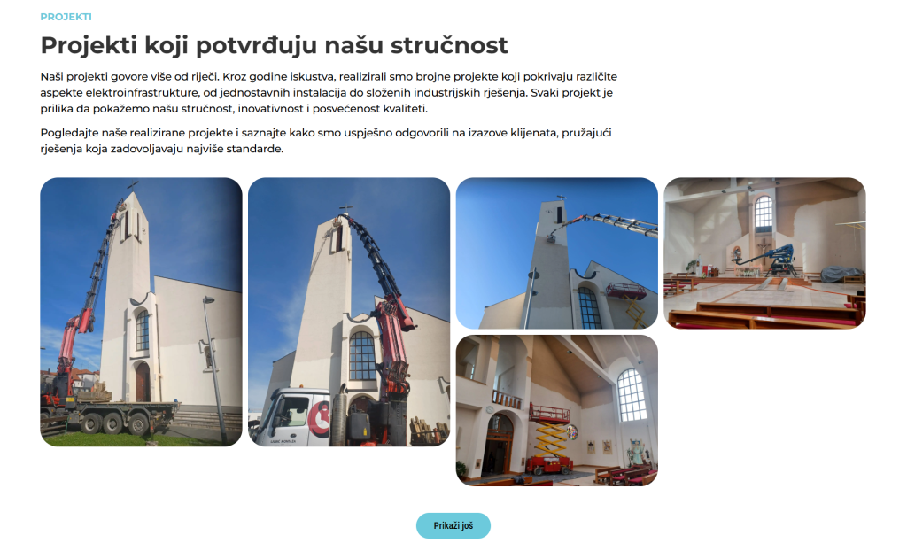Overview of Nimax’s completed projects, demonstrating expertise and innovation